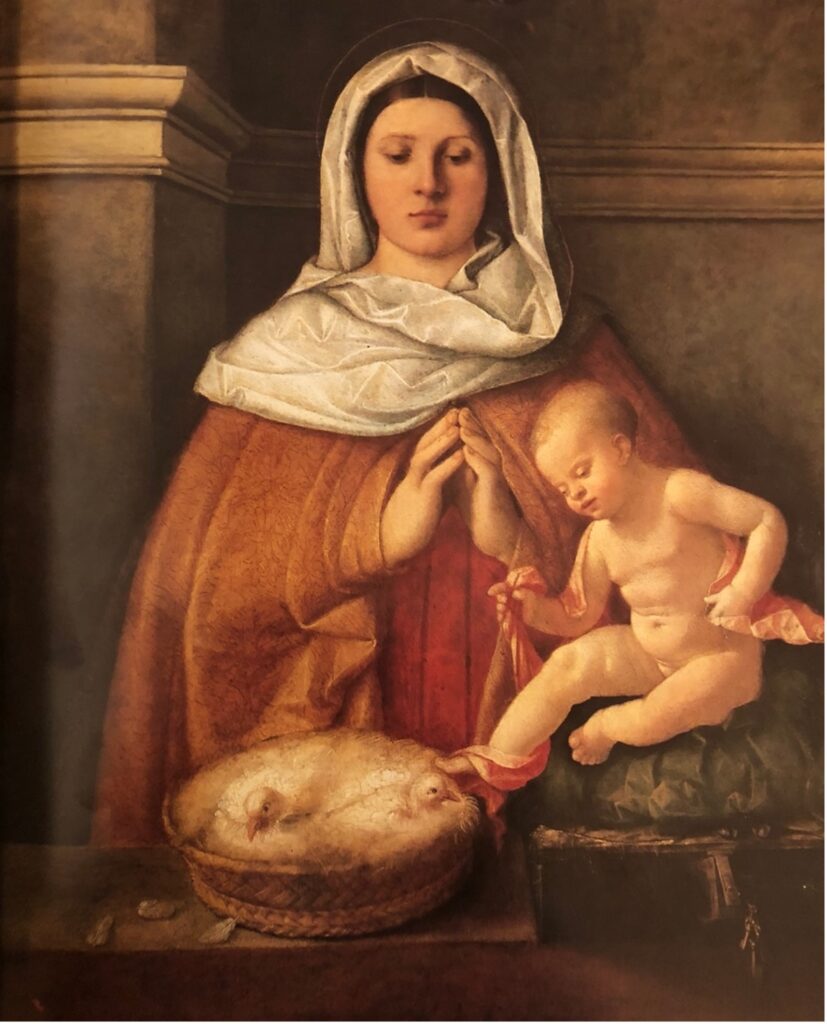 Giovanni Busi detto il Cariani - Madonna dei colombi