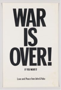 war is over war is over