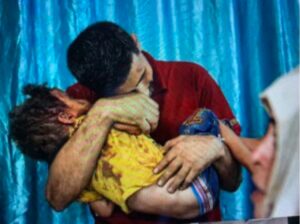 Una fotografia Dalla cronaca di Gaza