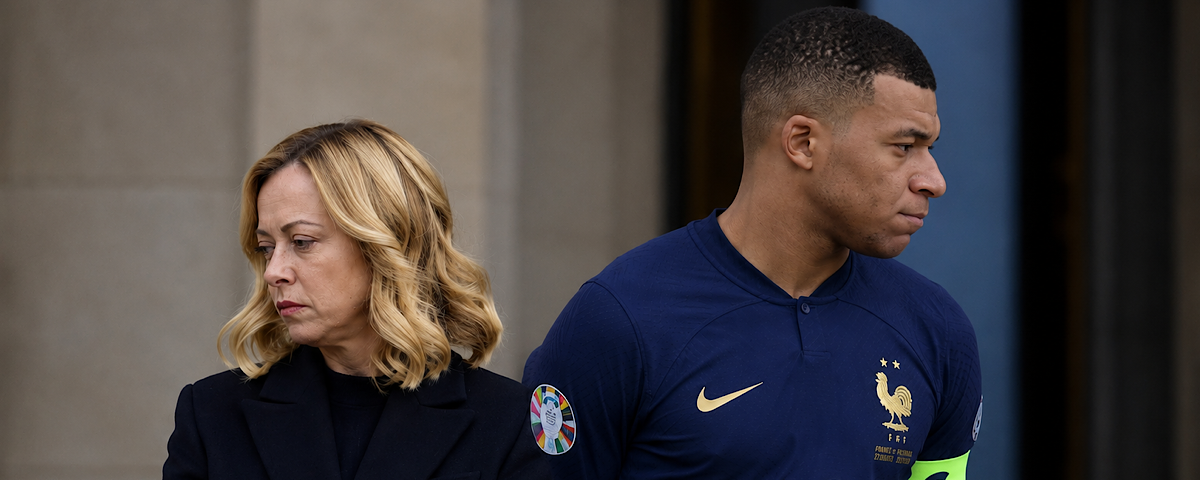 Meloni e Mbappé