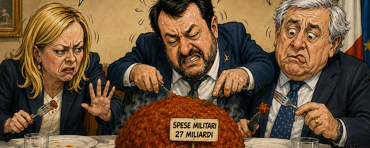 spese miliatari Salvini, Tajani, Meloni